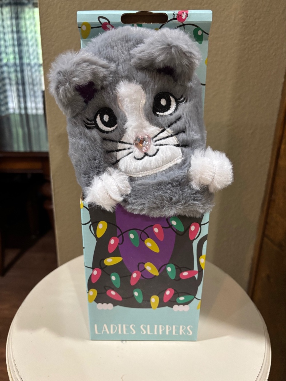 Meowy and Bright Ladies Cat Slippers